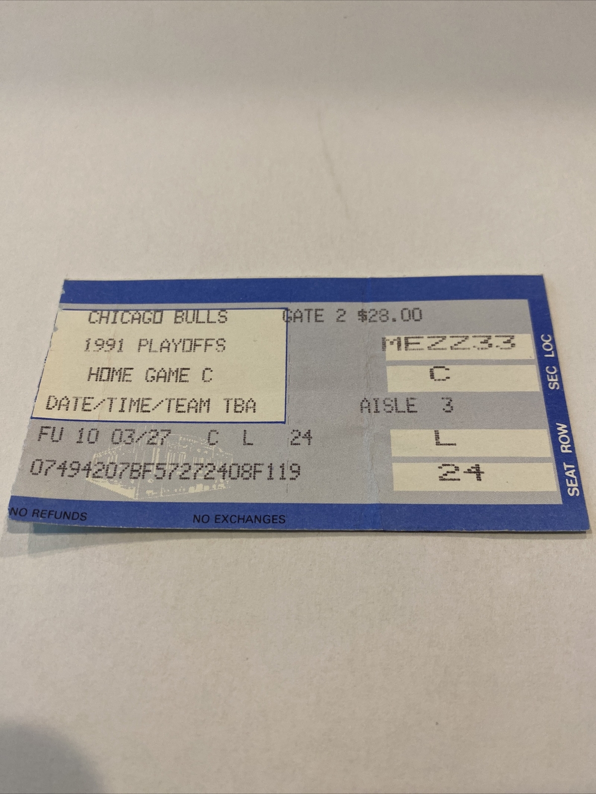 Chicago Bulls Jordan Vintage Memorabilia & Ticket Stub Private