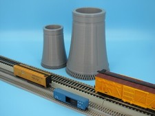 Nuclear or Industrial  Cooling Tower 4" Tall for Z Scale 1:220 or N Scale 1:160