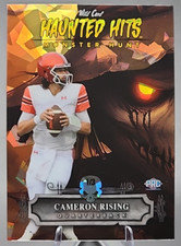 Cameron Rising 1/3 2024 Wild Card Haunted Hits PRC Rookie Cracked Ice SSP Utah. rookie card picture
