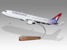 Boeing 767-300 Hawaiian Airlines Desk Wood Airplane New Model Small Scale 1/150