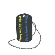 Dog Tag Flag Brunswick A Lifetime Dog Tag Aluminium 30 x 50mm