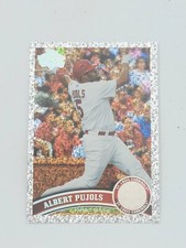 2011 Topps ALBERT PUJOLS Diamond Anniversary Silver Sparkle Card #100 Cardinals