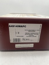 Rohl A4914IWAPC Trim Set Thermostatic Valve w.o/ Volume Control Chrome READ