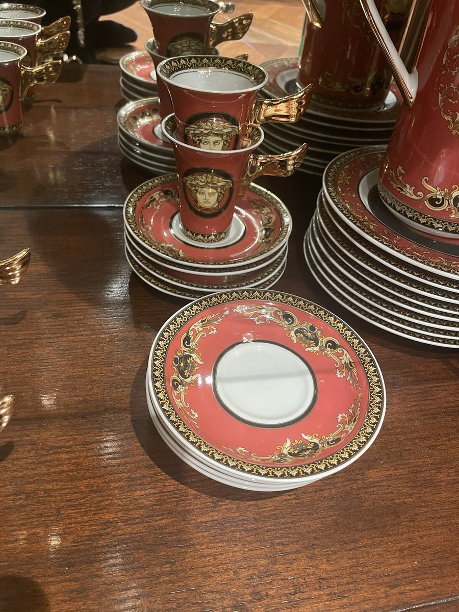 Versace Rosenthal Medusa Red 38 Piece dishware set | eBay