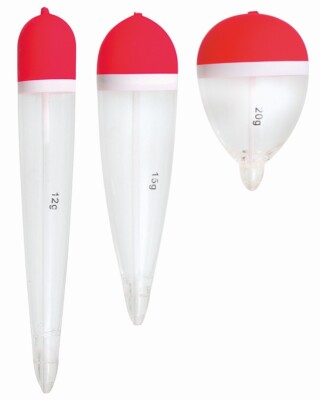 3-er KONGER CLEAR HECHT / ZANDER POSEN SET, ALLROUNDPOSEN SCHWIMMER FLOATS