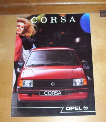 OPEL CORSA SALES BROCHURE November 1989 In French FR-B89-002 + TECHNICAL SHEET