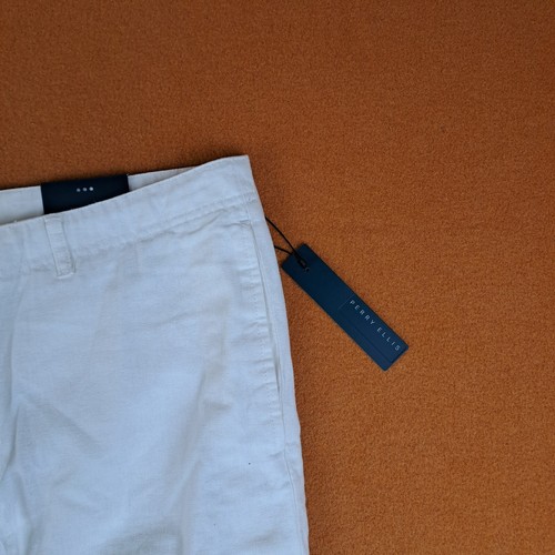 Perry Ellis Shorts Mens Size 34 White Linen Blend Drawstring Summer Beachy NWT - Picture 5 of 13