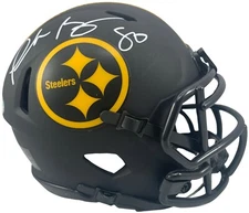Plaxico Burress autographed inscribe Eclipse Mini Helmet Pittsburgh Steelers PSA