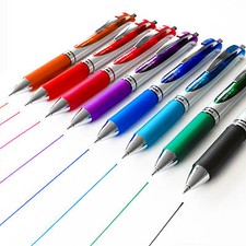 6 x Pentel Energel BL77 Retractable Gel Rollerball Pen - by Ink Colour or Mixed