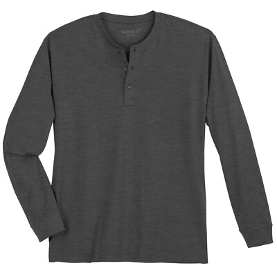 Redfield XXL Serafino Langarmshirt JOHN anthrazit 3XL-8XL hochwertig bequem NEU