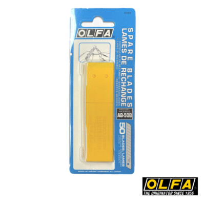 Olfa AB-50B - 9mm (50tlg) Klingen Ersatzklingen - 50er Pack, in Blister