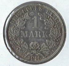 Coin Germany (Empire) 1 Mark 1910 A KM14
