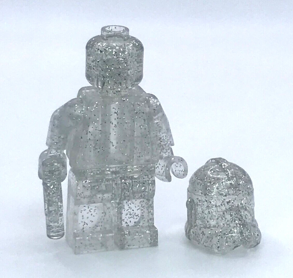 Phase 2 CloneTrooper NEW Prototype Translucent Clear Glitter ALL 100% LEGO® - Image 2 of 4