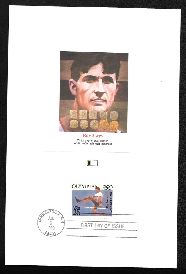 US FDC 1990 Summer Olympic Games 5 Fleetwood Proof Card Panels 6 in by 9 in   |  - Image 2 of 4