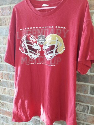BCS 2013 National Championship Tee Shirt. Alabama Vs Notre Dame.XL