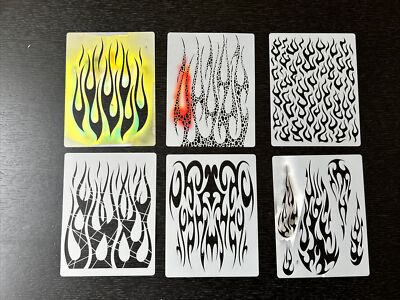 6 Mini Airbrush Schablonen ARTOOL ''Flame-o-Rama 2'' Mini Series (FHFOR2MS)