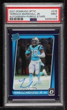 2021 Donruss Optic Purple Stars Prizm 50/50 Terrace Marshall Jr PSA 9 Auto 14t3