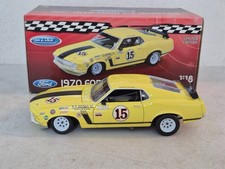 Rare Welly 1970 George Follmer 15 Ford Mustang Boss 302 Trans-am 118 Diecast