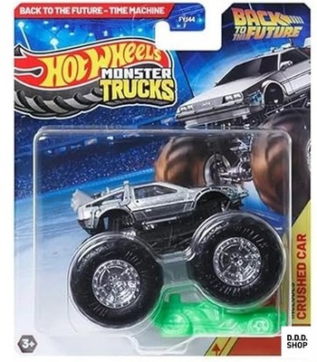 1/64 Hot Wheels Monster Trucks Back to the Future Time Machine lose JDP80