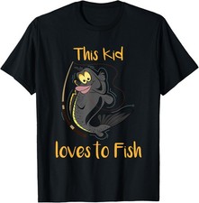 Fishing Youth Cool Graphic Fun Fish Lovers Funny Gift Humor T-Shirt