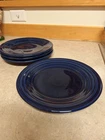 Fiesta Ware Cobalt Blue Dinner Plates 10.5” Set Of 4