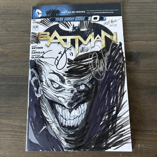 Batman #0 - Sketch Art Greg Capullo - 1 of 1 Rare