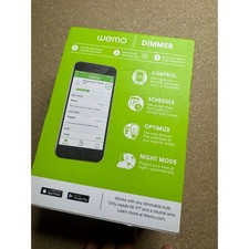 Belkin Wemo Wi-Fi Smart Dimmer Switch White F7C059 Alexa Google Nest New Box