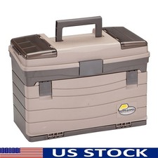 Four Drawer Fishing Tackle Box Organizer W/ Pull Out Trays Locking Latch New