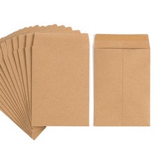 100 Pack Brown Small Coin Envelopes Kraft Paper, 3.23x4.53 inch