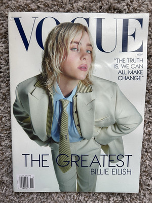 Vogue November 2024 Illustrated Fashion Magazine Billie Eilish