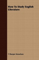 T Sharper Knowlson | How To Study English Literature | Taschenbuch | Englisch