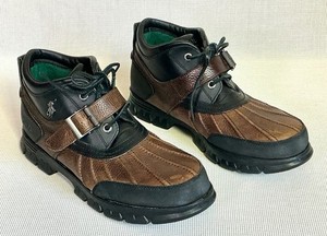 Polo Ralph Lauren VTG Dover III Men 8.5D Brown Leather Duck Boots Weatherproof Polo Ralph Lauren Dover III | eBay main image 3