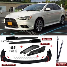 Front Bumper Lip Strut Rods Side Skirts Rear Lips For Mitsubishi Lancer Gt