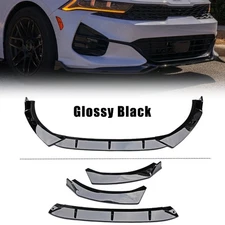 For Kia K5 GT GT-line 2021-2024 Gloss Black  Front Bumper Spoiler Lip Splitter