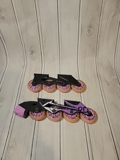 Roller Derby Girls Purple Pink 2 In 1 Inline Quad Adjustable Replacement Wheels