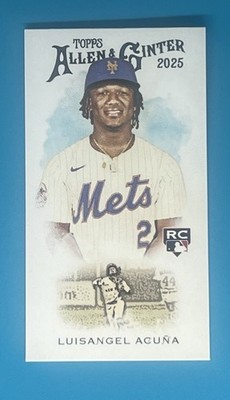 2025 Topps Allen & Ginter Mini #N222-22 Luisangel Acuna Mets Rookie