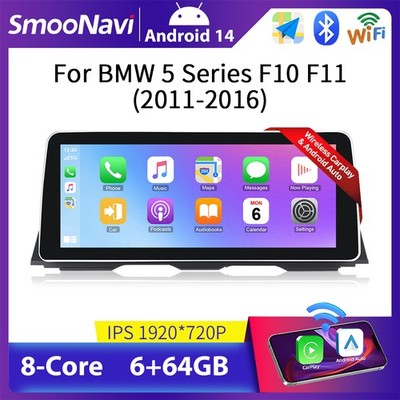 12.3'' Autoradio 64GB Car Stereo Carplay GPS 4g wifi Für BMW 5 Series F10 F11 NBT