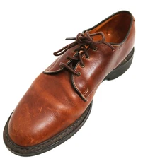 Allen Edmonds Fulton Derby Brown Leather Dress Shoes Mens 10D USA 6221