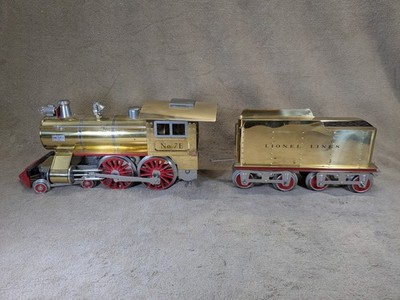 Lionel Classic Tinplate 6-13104 Old No. 7 E  Engine & Tender Standard Gauge USED