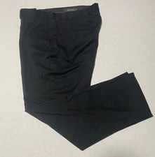 Dockers Mend Dress Pants Black 38 X 30 Flat Front  NEW