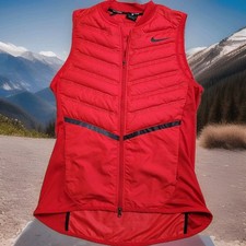 Nike Aeroloft 800 Vest Womens S Red Down Runn...