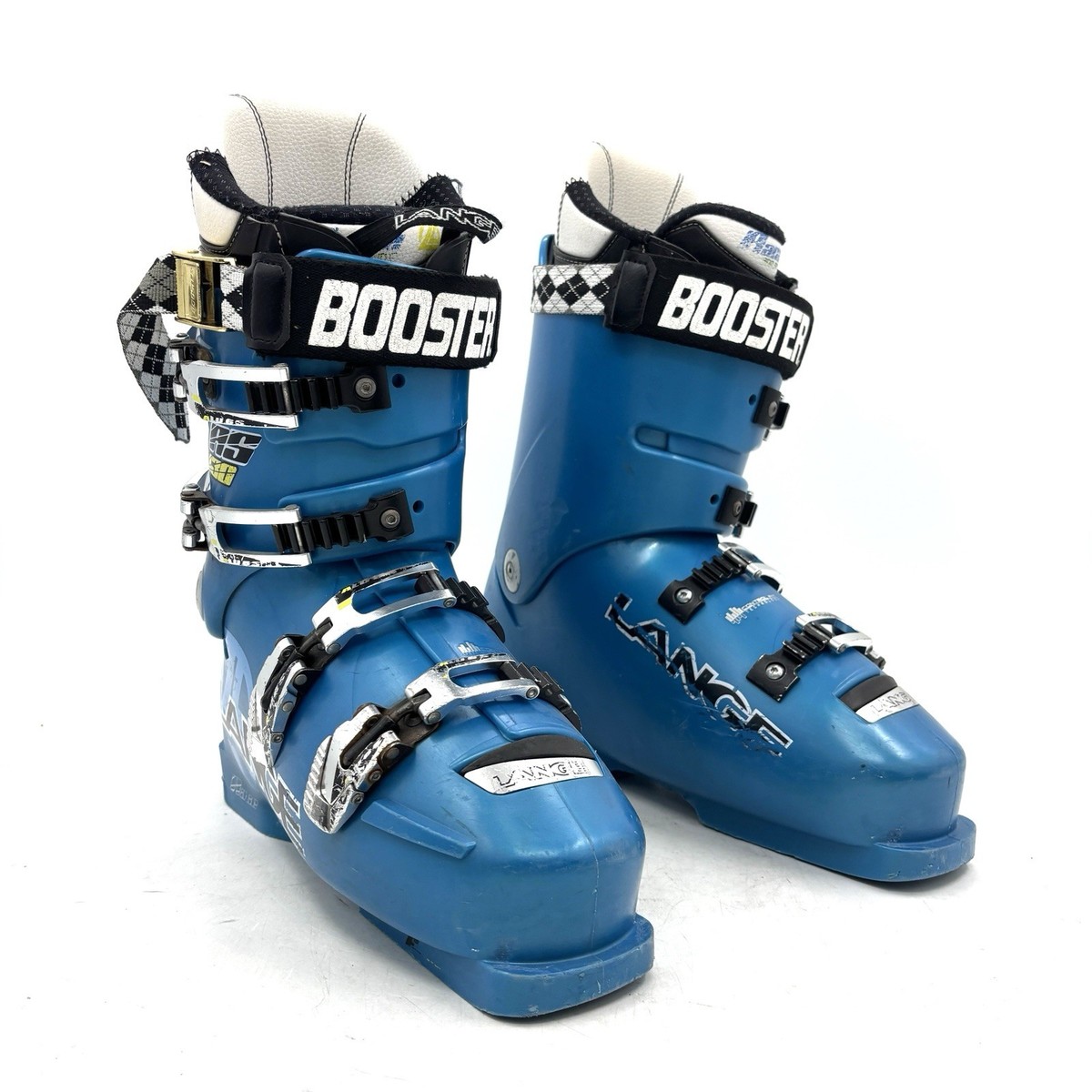 Lange RS 130 Blue Downhill Alpine Ski Boots Men's Size 27 / 27.5