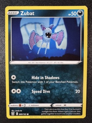 Zubat 089/163 Common SWSH05: Battle Styles NM illus. Asako ito