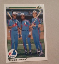 1991 upper deck rookie threats 702 Montreal Expos Walker Grissom Deshields
