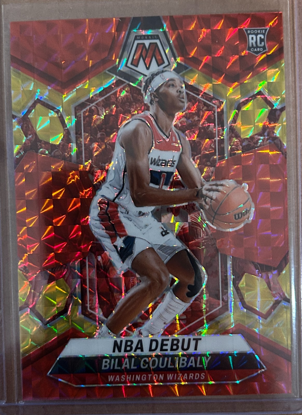 2023 Panini Mosaic Choice Fusion Red and Yellow Debut BILAL COULIBALY (#66/75)