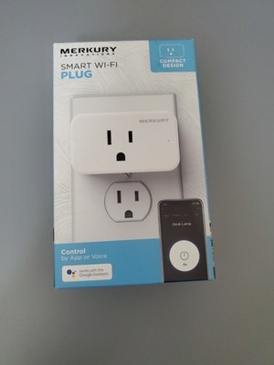 Merkury Smart Wifi Plug Smart Outlet Voice Assist Alexa Phone App 
