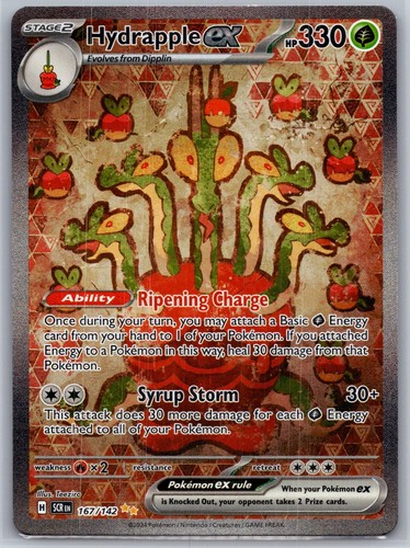 Hydrapple ex 167/142 Special Illustration Rare Near Mint Stellar Crown Holo