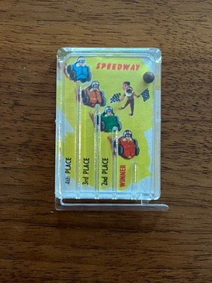 1960s Speedway Racing metal BB PinBall Game CRACKER JACK The Cracker Jack Co.