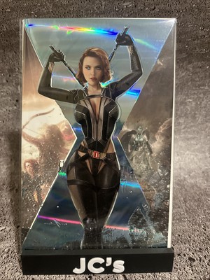 SKYLINE #3 CVR-B SYDNEY AUGUSTO BLACK WIDOW JOHANSSON SPECTRUM RAISE FOIL LTD 5