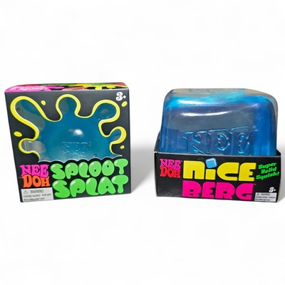 Blue NeeDoh SPLOOT SPLAT And Nee Doh  XL Nice Berg (NEW SEALED)